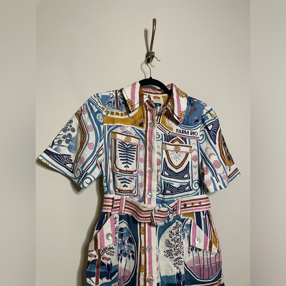 FARM Rio Multicolor Patterned Mini Dress - Picture 6 of 10